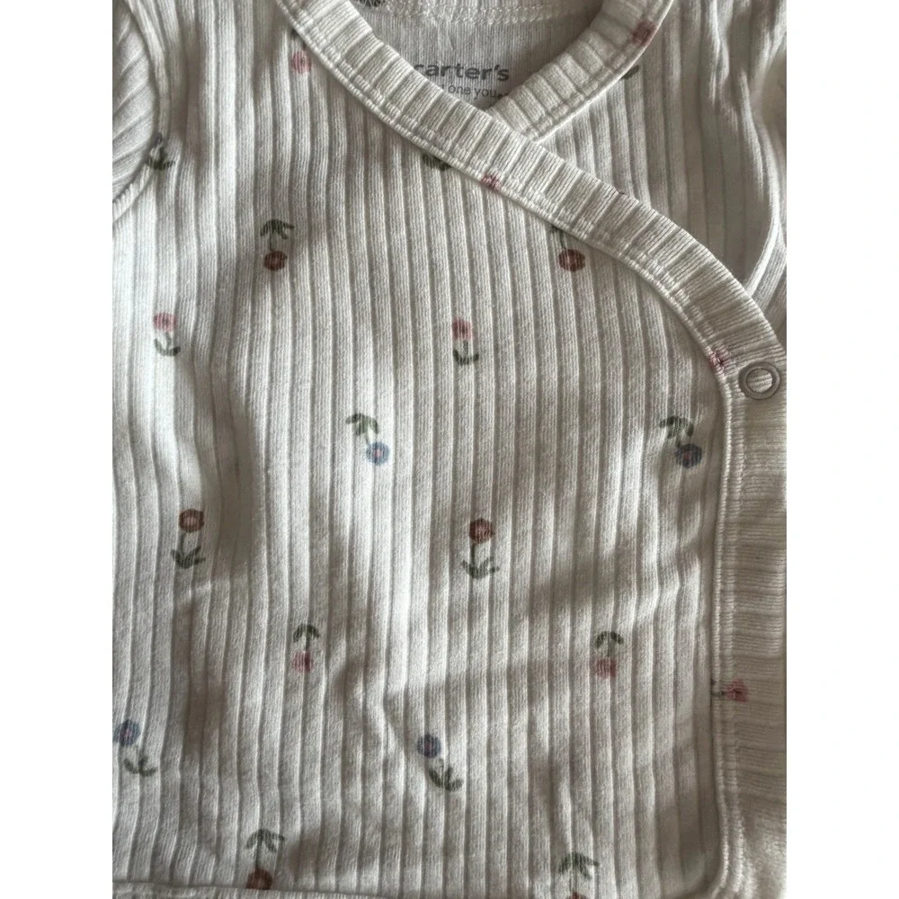 Carter's Just One You ~Baby Girl's 2pc White Floral Cardigan Set~ Size 3M NWT